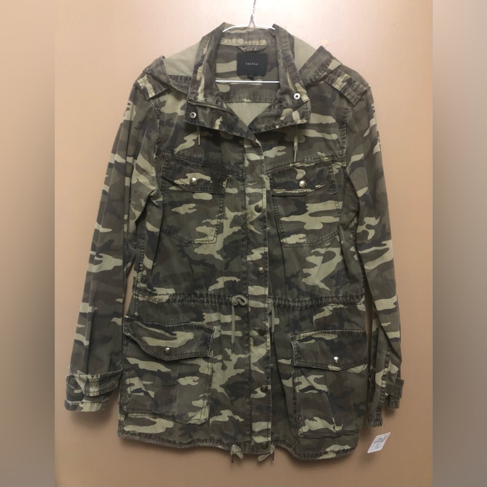 Talula Light Weight Hooded Camo Jacket